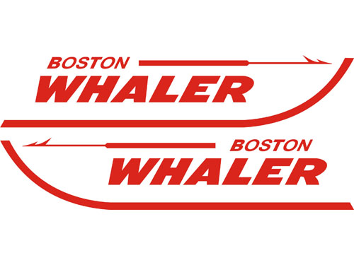 Boston Whaler Barca Decalcomanie pressofuso 2-Pak